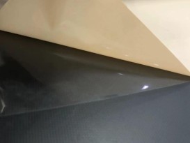 TPU離型膜杏色 厚0.03mm復合布料zc免熱熔膜 貼合